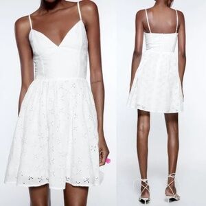 Zara Openwork Embroidered Dress